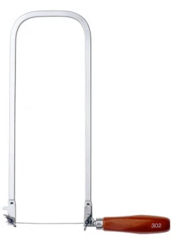 BAHCO 302 Лобзик с рамкой из стальной полосы ручкой из бука и с полотном по дереву