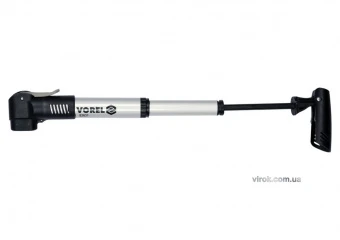 VOREL Насос ручний телескопічний, для велосипеда, в алюмінієвому корпусі  | 82031