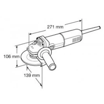 Кутова шліфмашина Makita 9558HNG (0.84 кВт, 125 мм)