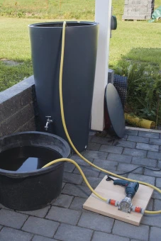 Wolfcraft насос насадка на дрель 3000 литров в час, стальной копус // 2200000