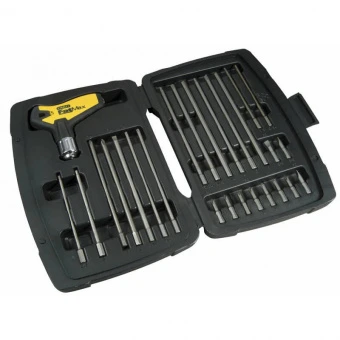 STANLEY 0-79-153 Отвертка + 25 насадок FatMax реверсивная с Т-образной ручкой в кейсе