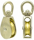 Блок одинарный для каната Ø 5 мм 3/4" никель