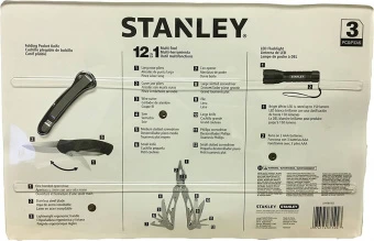 Універсальний інструмент STANLEY "MULTI-TOOL"  12 в одному + ніж карманний з унів.лезом + ліхтарик