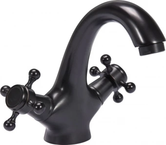 FALA Змішувач води для умивальника "RETRO BLACK 1" з 2-ма вентлями  | 75807