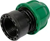 FLO Муфта до водяних пластикових труб з внутр. різьбою 25 мм- 1" поліпропіленова, для тиску 1 MPa | 