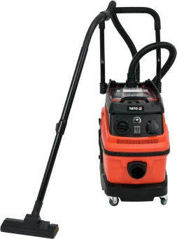 YATO Порохотяг промисловий мережевий YATO: 1600Вт, збірна ємність- 30л, з ручним струшуванням фільтр
