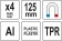 YATO Губки змінні до лещат м'які YATO: b=125мм, з алюмінієвою основою і магнітним кріпленням, 4 пари