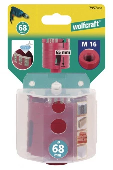 Wolfcraft алмазная кольцевая буровая коронка Ø 68 // 7957000