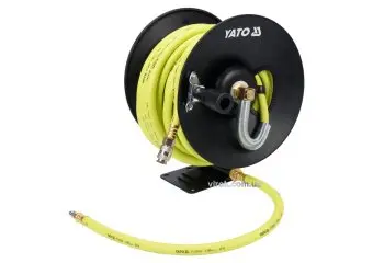 YATO Шланг пневматичний ПВХ на бобіні YATO з швидкоз'єдн. наконеч-ми; Ø=9,5мм макс.тиск 20 Bar, l=15