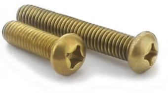 Винт латунный с полукруглой головкой Din 7985 M4x10 (уп 200 шт.)