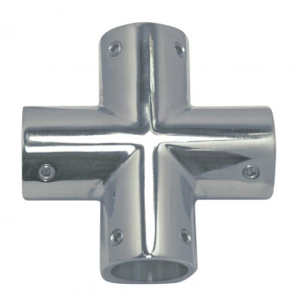 Соединитель труб крестообразный нержавеющий // M 8387