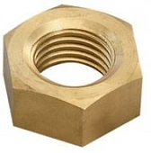 Гайка латунная шестигранная Din 934 M24 (уп 15 шт.)