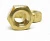 Гайка латунная шестигранная Din 934 M10 (уп 100 шт.)