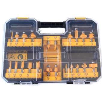 DeWALT Набор фрез универсальный для фрезеров , Ø хвостовика 8 мм, в наборе 22 шт.