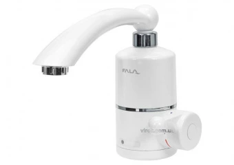 FALA Нагрівач води проточної мереж. до 60°С,3кВт,тиск 0,04-0,6MPa, гусак l=20 см, бічне під'єднання 