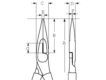 BAHCO 2430V-200 Плоскогубцы с удлиненными губками