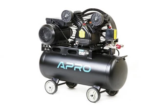 Компрессор двухцилиндровый ременной OFBD-50 2.2кВт 402л/мин 8бар 50л (2 крана) + масло 0,5л APRO