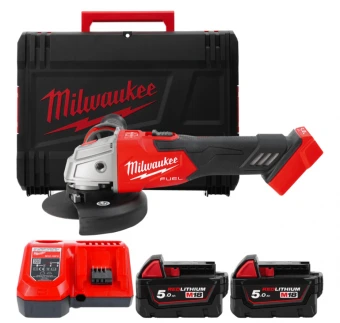 MILWAUKEE Шліфмашина кутова акумуляторна , M18 FSAG125XB-502X, Ø125мм  | 4933478430