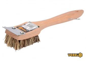 VOREL Щітка для гриля TAMPICO : L= 305 мм, зі скребком 71 х 33 мм  | 99528