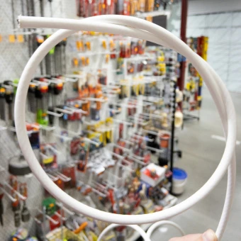 Трос нержавеющий 7X7 в белой ПВХ оболочке 3/5 мм A4