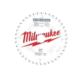 MILWAUKEE Диск пиляльний , Ø190/Ø30мм, 40 зуб. (заміна на 4932471314) | 4932459544