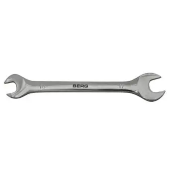 Ключ ріжковий двосторонній Cr-V 16х17мм Berg | 48-109