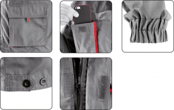 YATO Куртка робоча легка DAN, розм. M; 65%- поліестер, 35%- бавовна  | YT-80281