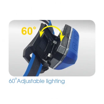 KING TONY Фонарь налобный 3W LED Аккумуляторный | 9TA52A