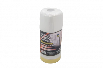 VIROK Плівка захисна з малярним скотчем 2000мм х 20м х 1,6мм  | 23V503