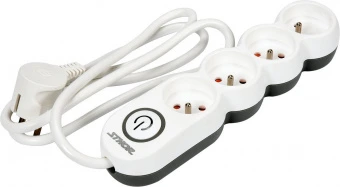 STHOR Подовжувач мережевий : l= 3 м, колодка з 4 гніздами і вмик, 3-жильний Ø=1,5 мм², з заземл  | 7