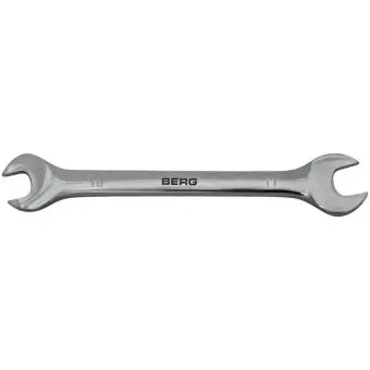 Ключ ріжковий двосторонній Cr-V 10х11мм Berg | 48-103