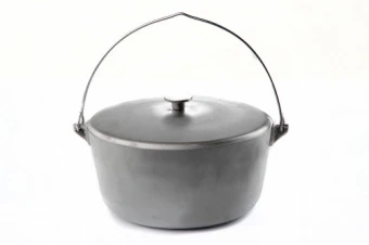 Котел алюминиевый с крышкой и дужкой 278мм 8л СИЛА