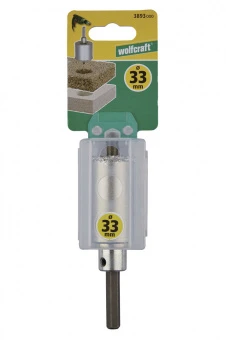 Wolfcraft кольцевая пила с покрытием из карбида с хвостовиком и сверлом Ø 43 // 3894000