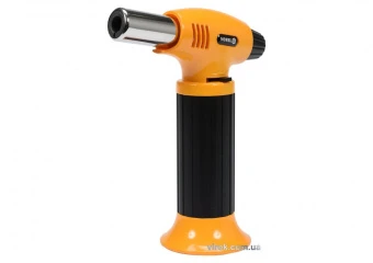 VOREL Пальник газовий з п`єзозапалом; ємність- 10 г, макс. t=1300°C, P=0,22 кВт  | 73420