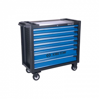 KING TONY Тумба инструментальная 7 полочная с бампером экстра большая 1020 x 460 x 976 | 87G33-7B-KB