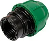 FLO Муфта до водяних пластикових труб з внутр. різьбою 32 мм- 1" поліпропіленова, для тиску 1 MPa | 