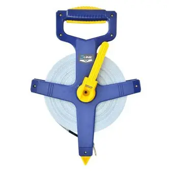 Стрічка вимірювальна геодезійна, скловолокно, 100м/13мм S-line | 15-431