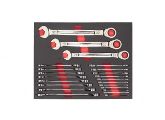 MILWAUKEE Ложемент с комбинированными ключами с трещеткой MAX BITE 22 ед | 4932493248