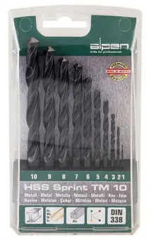 ALPEN Набор свёрл по металлу HSS-Sprint TM 10 0000801092100