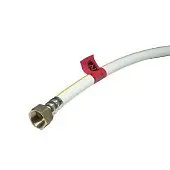 Шланг газовий, ПВХ, білий, мет.гайка L=500мм, 1/2 внутр./внутр. Україна | 77-750