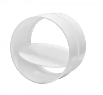 60-422 З'єднувач каналу круглий, з оберненим клапаном, пласт., D 125 мм, 60 мм (12,5СКПО)  | Эра