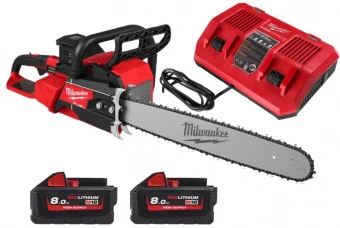 Пила ланцюгова акумуляторна, M18 F2CHS50-802 (DUO BATT), 500 мм (+заряд.пр., 2 акум.Х 8Аг)