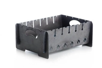 Мангал разборной толщина 2мм на 6 шампуров с чехлом и перчатками, напольный СИЛА