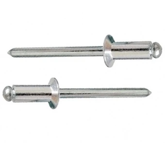 Заклепка комбинированная алюминий/сталь, потайная головка DIN7337 4,0х 6