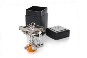 Портативная газовая горелка для кемпинга Мини складная с пьезоподжигом 70*58*81мм СИЛА