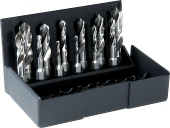 VÖLKEL Набір свердлових біт, 1-10 мм, 19 предметів, пластиковий кейс 67100