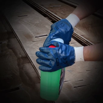 Рукавиці з нітриловим покриттям КВІТКА PRO Heavy Duty Industrial (120 пар, 10"/ XL) (110-1208-10)