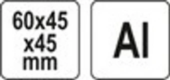 YATO Шаблон розмічальний YATO об'ємно кутовий зі шкалою, 60х 45х 45 мм  | YT-44087