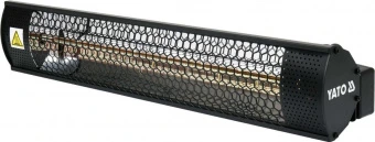 YATO Обігрівач інфрачервоний кварцовий YATO, ел.-мереж- 230 В, 2000 Вт, діапазон- 12-18м²  | YT-9953