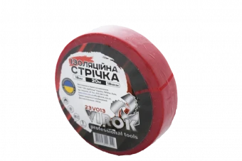 VIROK Стрічка ізоляційна : 18 мм 20 м x 0,18 мм ЧЕРВОНА  | 23V013